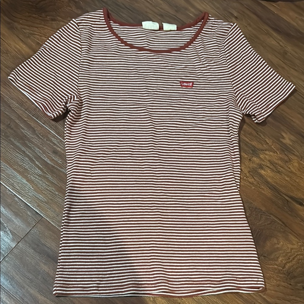 Levi's Women's Striped Red Top